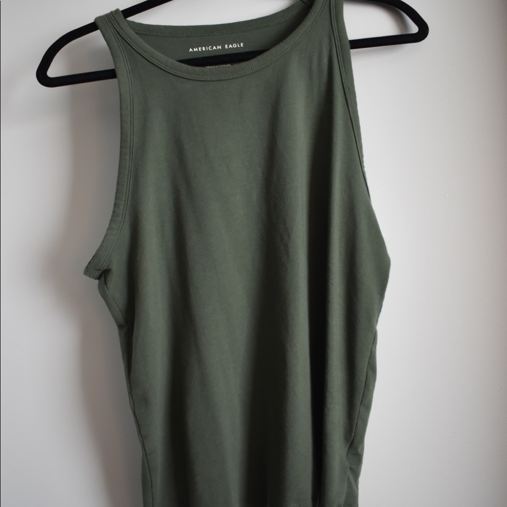 American Eagle olive shirt! -large